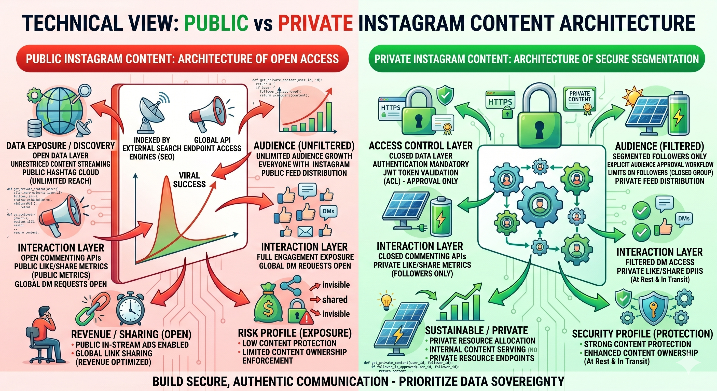 Difference Between Public and Private Instagram Content (Technical View)